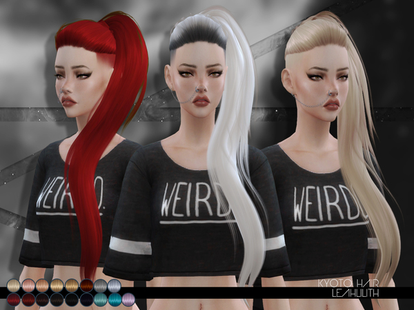  The Sims Resource: LeahLillith Kyoto Hair
