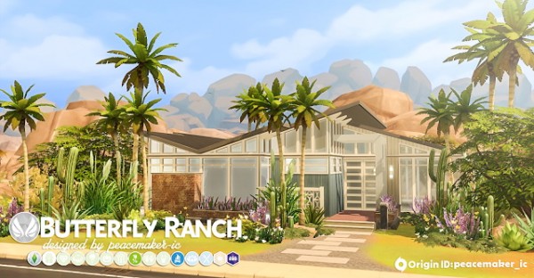  Simsational designs: Butterfly Ranch  A Mid Century Home