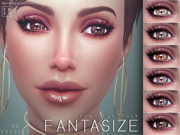  The Sims Resource: Fantasize    Brown Eye Mask