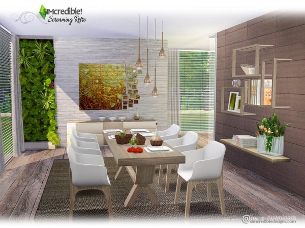  The Sims Resource: Screaming Retro diningroom by SIMcredible