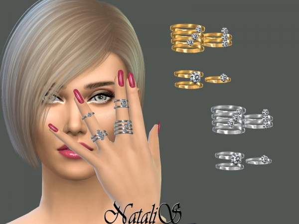  The Sims Resource: Multi rings set 3 by NataliS