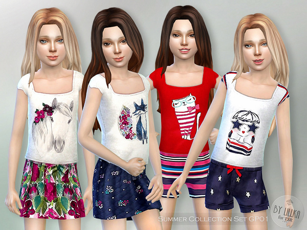  The Sims Resource: Summer Collection Set GP01 by lillka