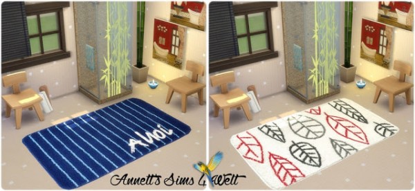  Annett`s Sims 4 Welt: Bathroom rugs