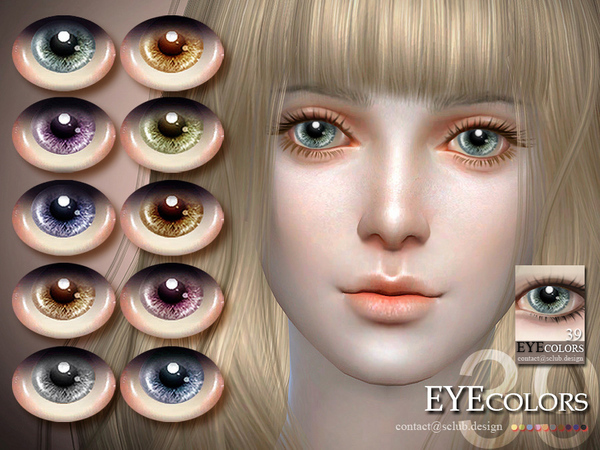  The Sims Resource: Eyecolor 39 by S Club