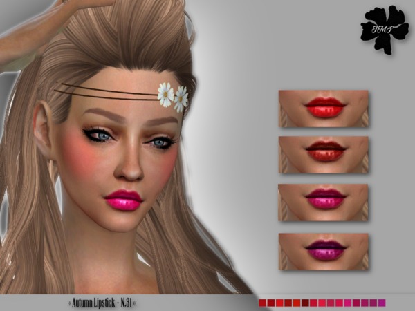  The Sims Resource: Autumn Lipstick N.31 by IzzieMcFire