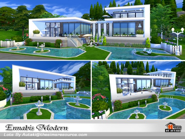  The Sims Resource: Ennabis Modern house by autaki