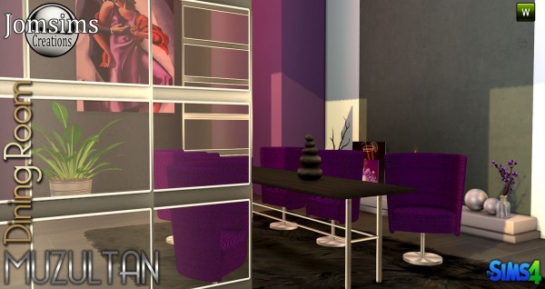  Jom Sims Creations: Muzultan diningroom