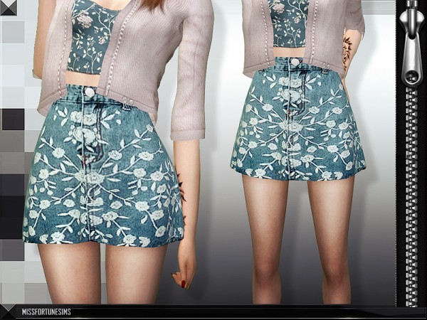  MissFortune Sims: Seres Skirt