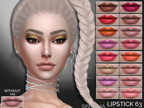  The Sims Resource: Sintiklia   Lipstick 63