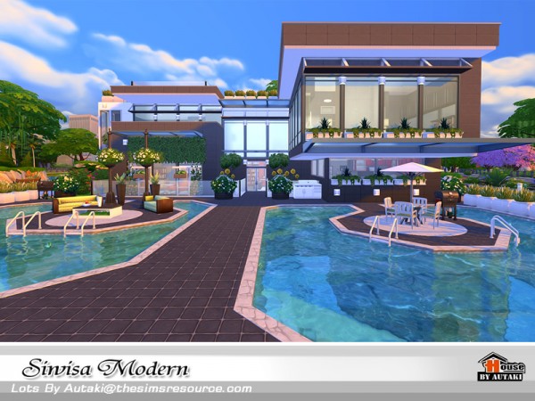  The Sims Resource: Siwisa Modern house by autaki
