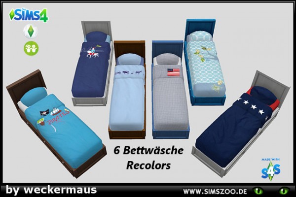  Blackys Sims 4 Zoo: Bedding for Boys by weckermaus