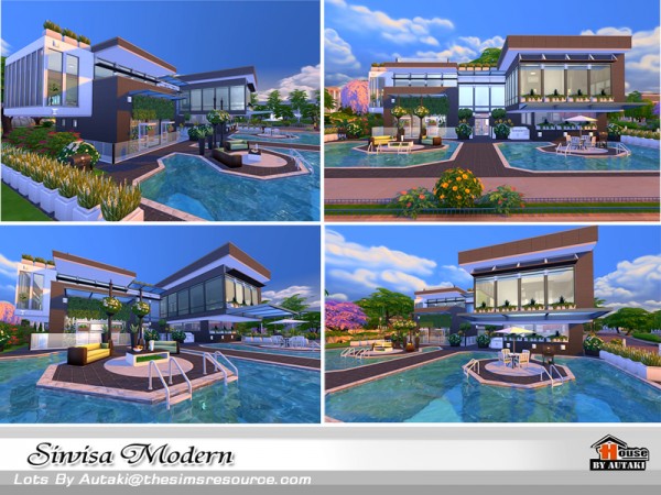  The Sims Resource: Siwisa Modern house by autaki