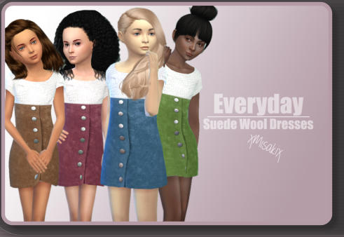  Xmisakix sims: Flower Dresses and Wool