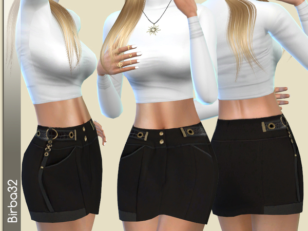  The Sims Resource: Bukles skirt by Birba32