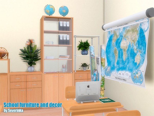  Sims by Severinka: School set 02