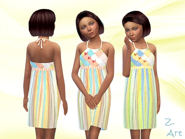  The Sims Resource: Bonbon dress by Zuckerschnute20