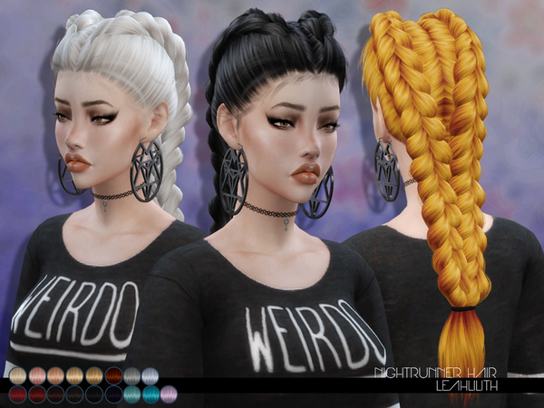  The Sims Resource: LeahLillith Nightrunner Hairstyle