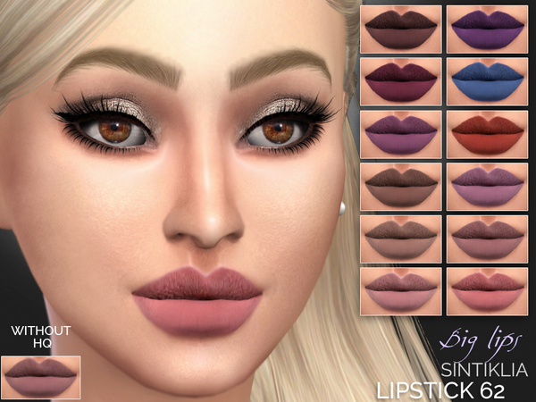  The Sims Resource: Lipstick 62 by Sintiklia