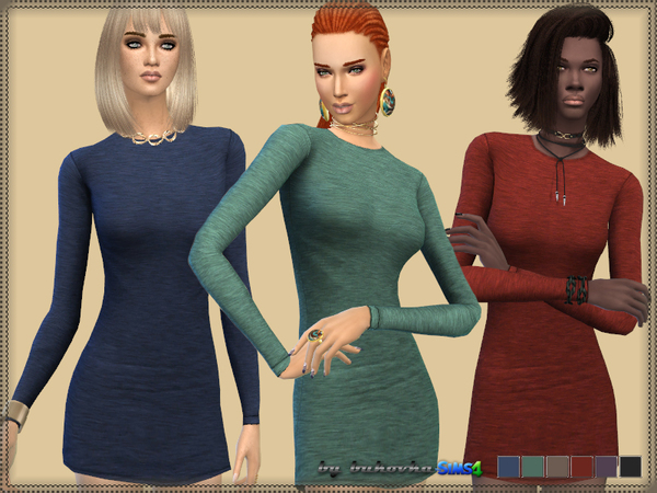  The Sims Resource: Small Jersey Dress by bukovka
