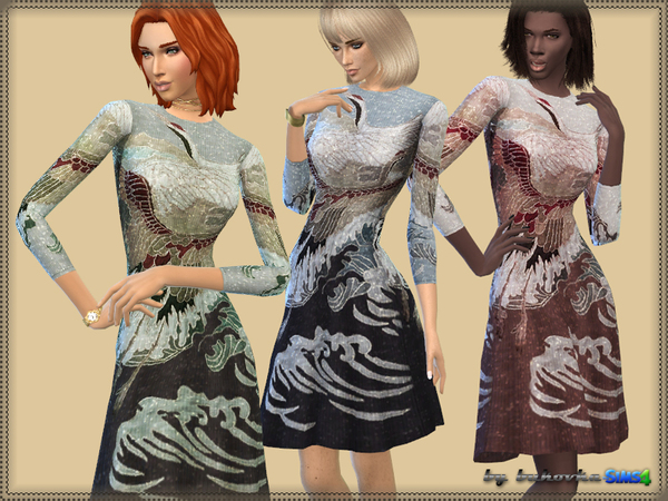  The Sims Resource: Dress Shadoof by bukovka