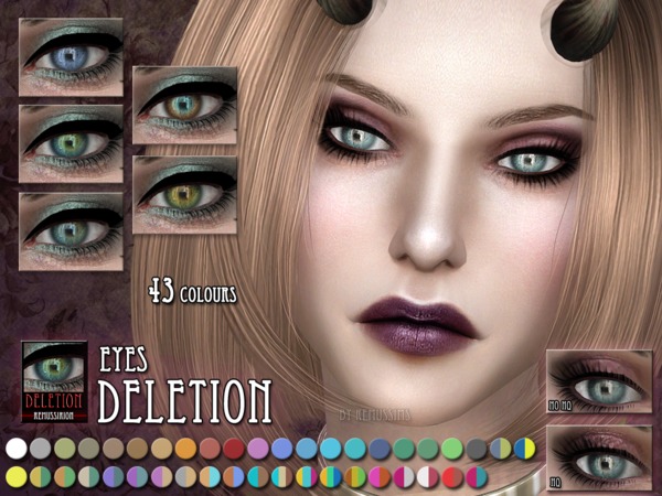  The Sims Resource: Deletion Eyes by RemusSirion
