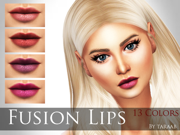  The Sims Resource: Fusion Lips by taraab