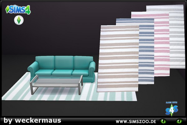  Blackys Sims 4 Zoo: Summer carpets 01 by weckermaus