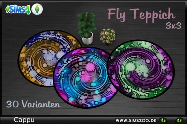  Blackys Sims 4 Zoo: Fly rugs by Cappu