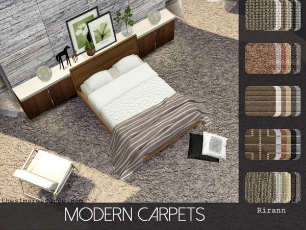  The Sims Resource: Modern Carpets by Rirann