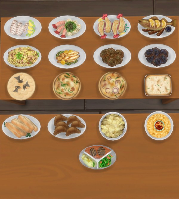  Mod The Sims: Inedible Edibles Part 2: Smorgasbord by Madhox