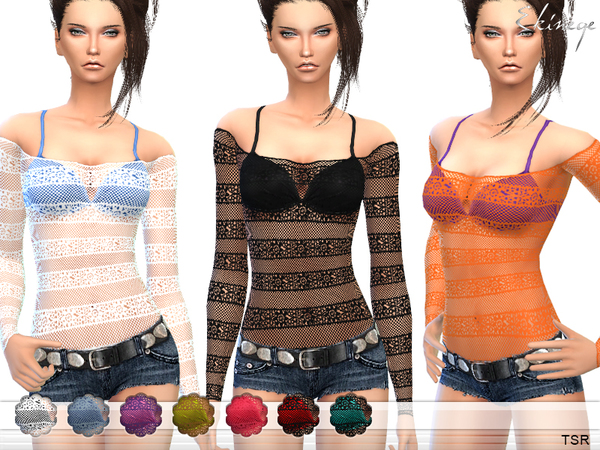  The Sims Resource: Mesh Top by ekinege