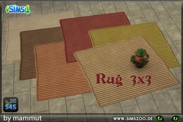  Blackys Sims 4 Zoo: Rugs by mammut