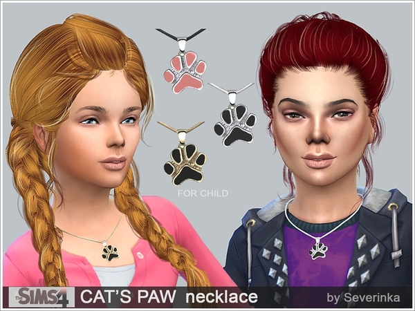  The Sims Resource: CATS PAW necklace