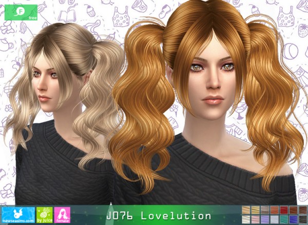  NewSea: J076 Lovelution free hairstyle