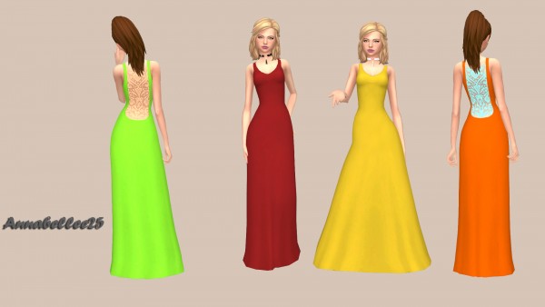  Simsworkshop: Slim and Sleek Dress by Annabellee25