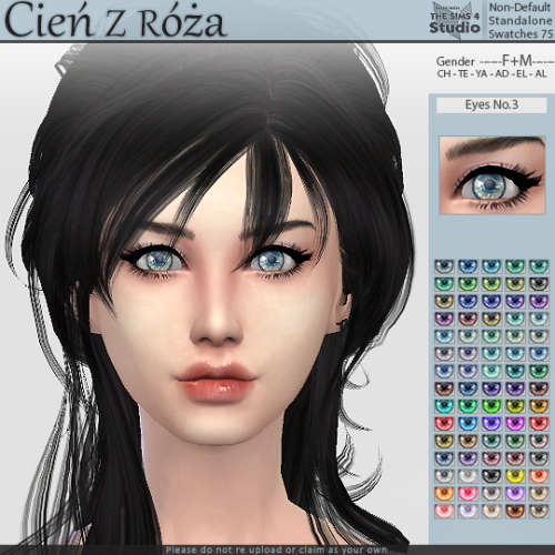 Cien z Roza: 700 followers gift   Eyes 3