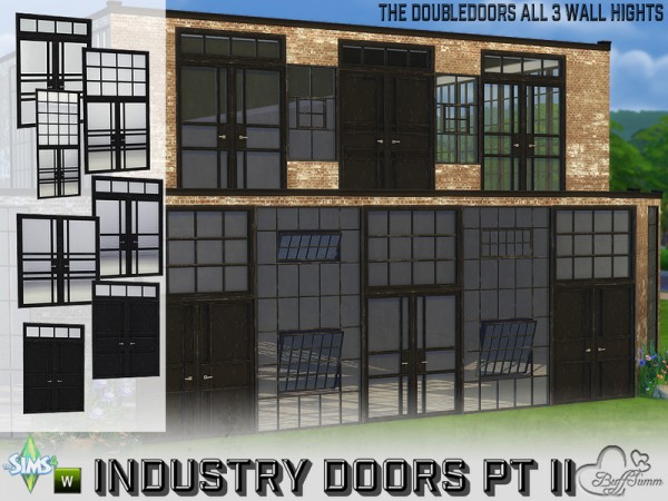  The Sims Resource: Industry Build: Doubledoors by BuffSumm