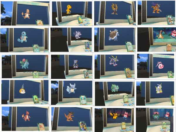  Simsworkshop: Pokémon/digimon cards by G1G2