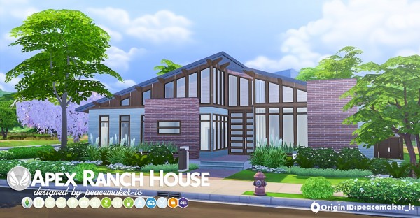  Simsational designs: Apex Ranch   A Mid Century Home