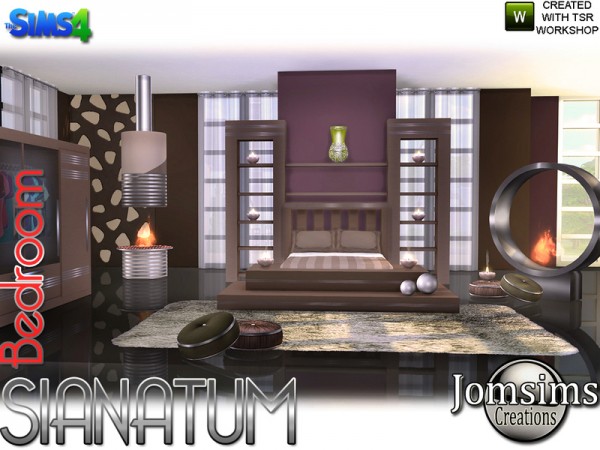  The Sims Resource: Sianatum bedroom by Jomsimscreations