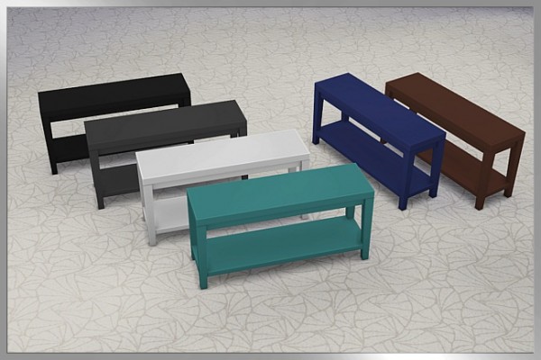  Blackys Sims 4 Zoo: Roy wall table by Cappu