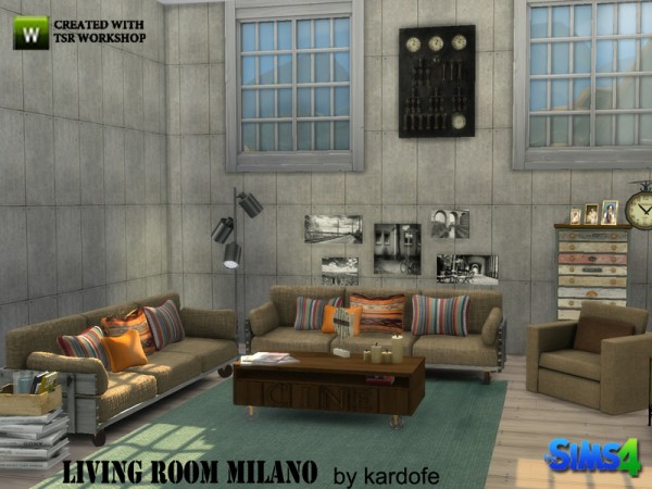  The Sims Resource: Livingroom Milano by Kardofe