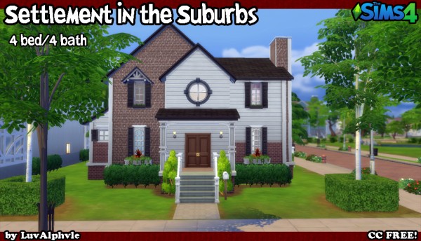  Mod The Sims: Settlement in the Suburbs (No CC) by luvalphvle