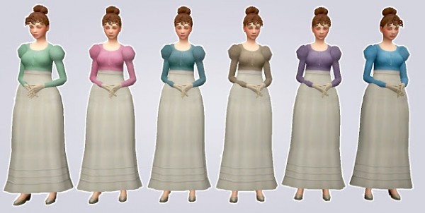  History Lovers Sims Blog: Casual Regency Dress