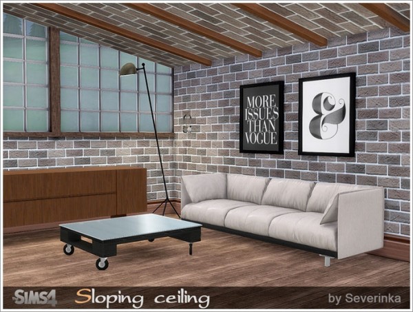  Sims by Severinka: Sloping ceiling