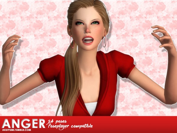  Simsworkshop: Angry poses pack 09 by Akuiyumi