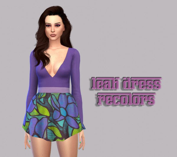  Simsworkshop: Leah dress recolor by Maimouth
