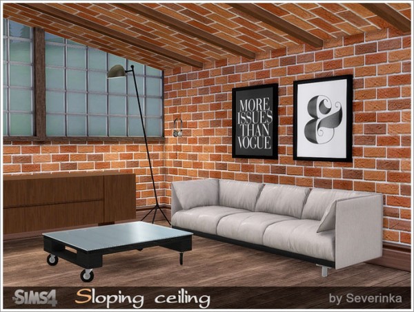  Sims by Severinka: Sloping ceiling