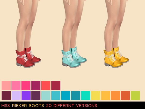 Simsworkshop: Rieker Shoes by midnightskysims