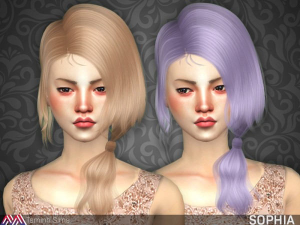  The Sims Resource: Sophia Hair 21 by tsminh 3